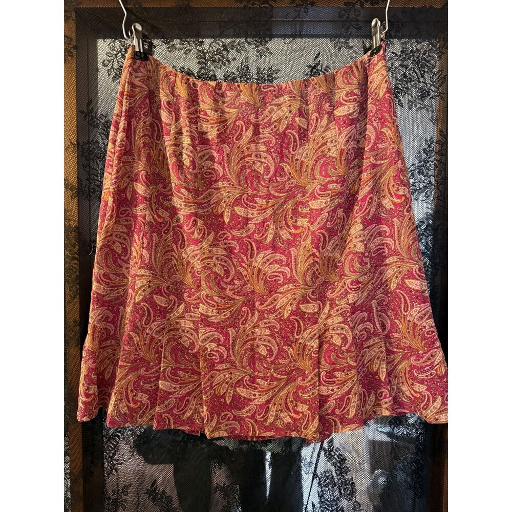Norton McNaughton Petites Pink Paisley Skirt Size 14P